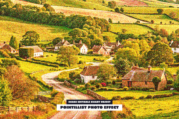 Pointillist Photo Effect