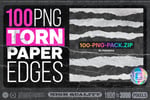 Free Torn Paper Textures: 100 PNG Elements for Grunge Design