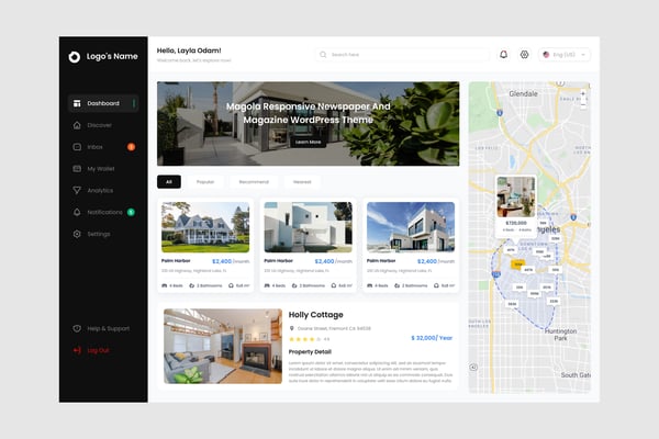 Real Estate Dashboard UI Kit