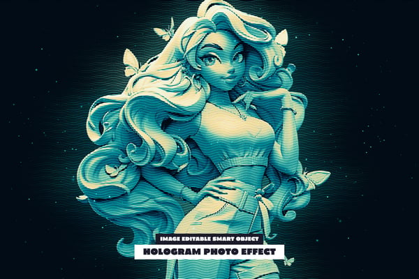 Hologram Photo Effect