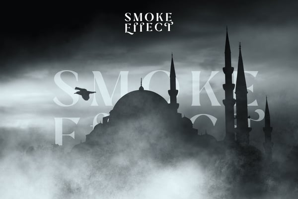Free Smoke Photo Effect PSD