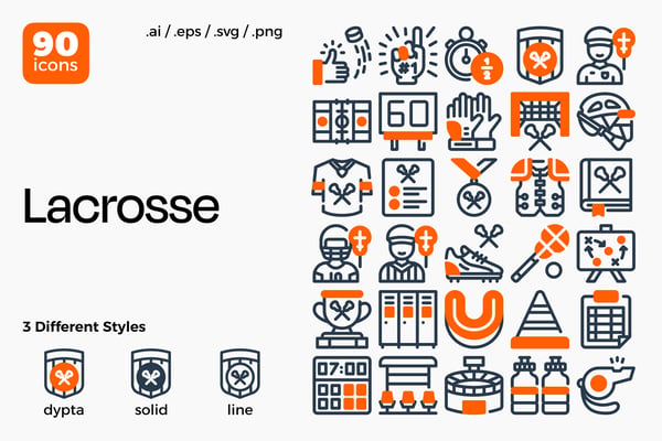Lacrosse Icon Set