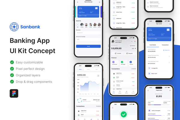 Sanbank - Banking App UI Kit