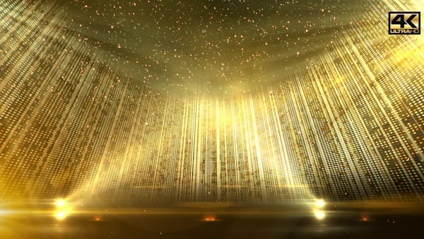 Golden Stage 4K | Video In Loop