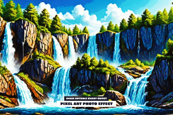 Pixel Art Photo Effect