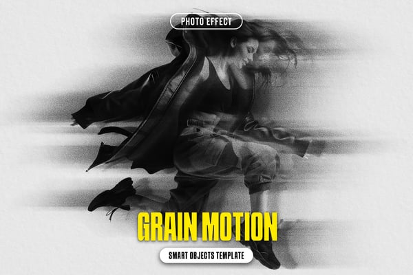 Grain Motion Photo Effect