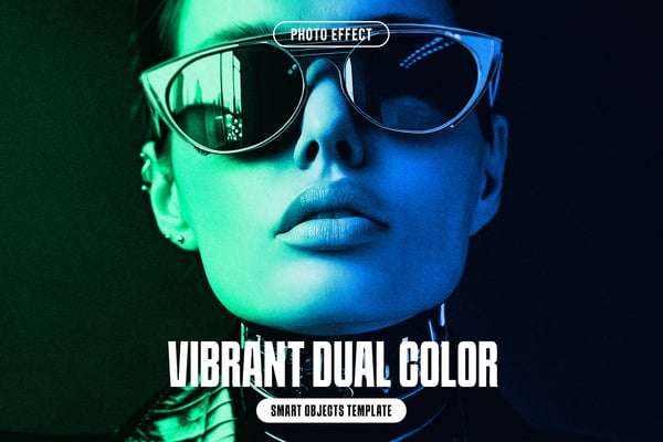 Vibrant Dual Color Photo Effect