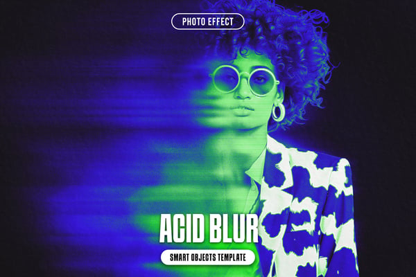 Acid Blur Photo Effect