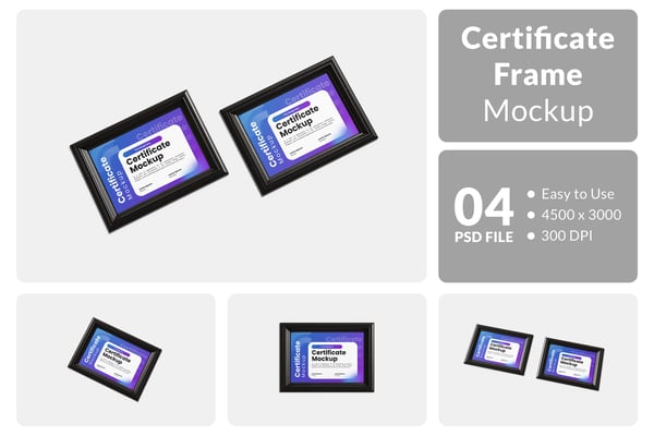 Certificate Frame Mockup