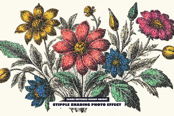 Stipple Shading Photo Effect