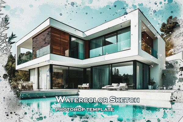 Watercolor Photoshop actions