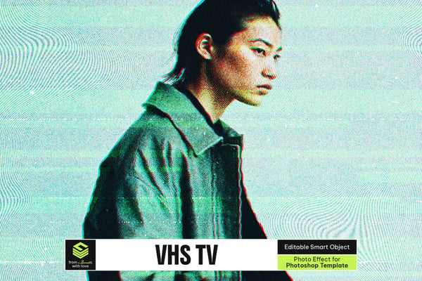 VHS TV Photo Effect
