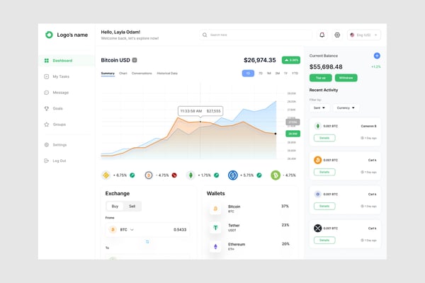 Crypto Dashboard UI Kit