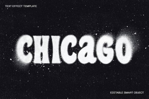 Spray Blurred Text Effect