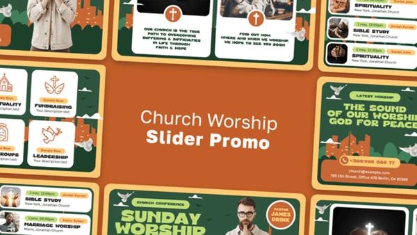 Church Worship Slider Promo MOGRT