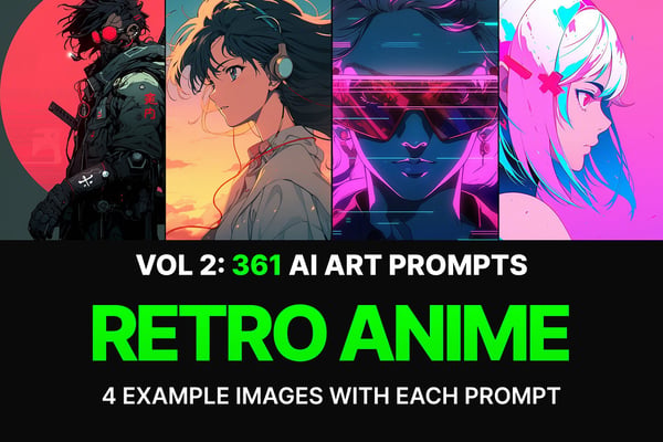 361 MJ Retro Anime Prompts: Vol 2
