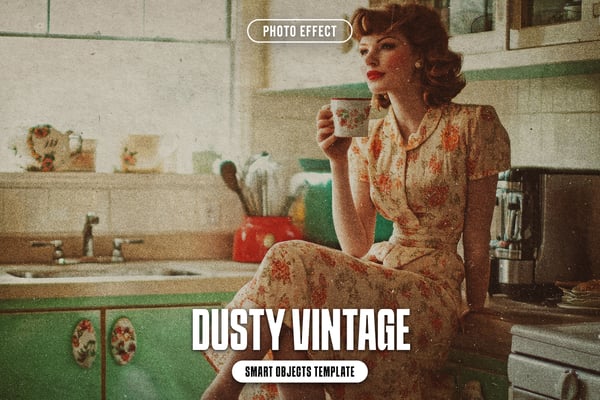 Dusty Vintage Photo Effect
