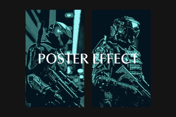 SCI Monitor Square And Poster Photo Effect