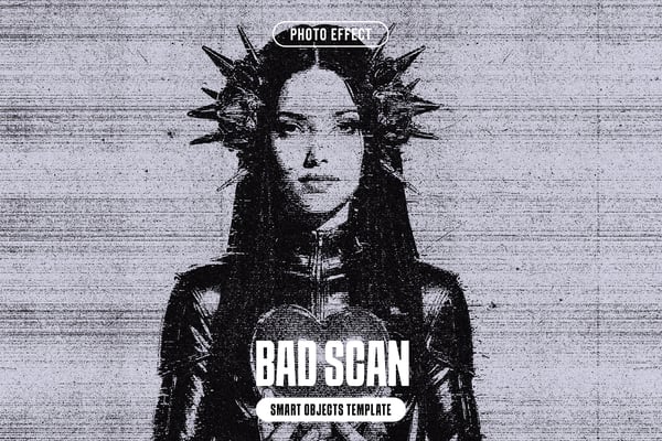 Bad Scan Photo Effect