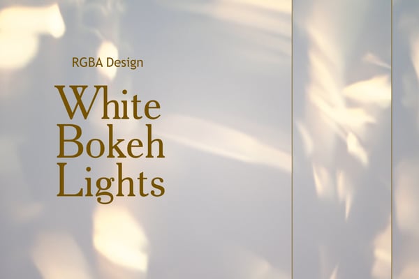 Bokeh Lights White Backgrounds | Video In Loop