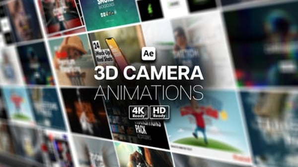 3D Camera Animations – Cinematic Motion Movement Effects Pack