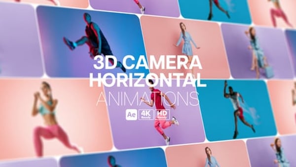 3D Camera Horizontal Animations - Dynamic Camera Moves for Motion Projects