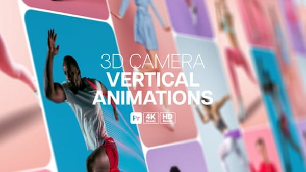 3D Camera Vertical Animations for Premiere Pro - Dynamic Camera Moves for Motion Projects
