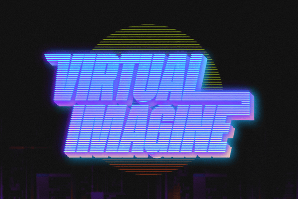 3D CRT Text Effect