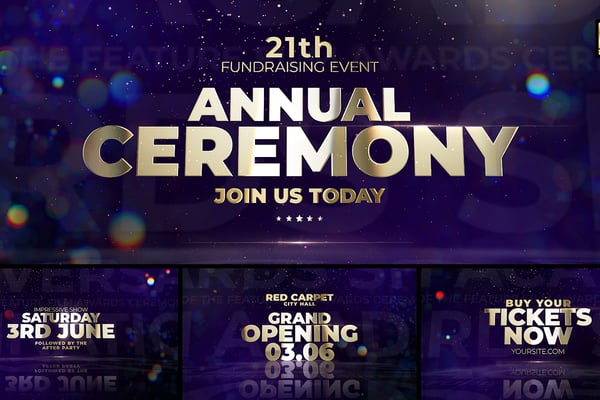 Awards Titles | Glitter Promo 4K