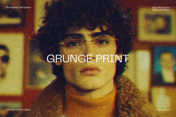 Grunge Print Photo Effect