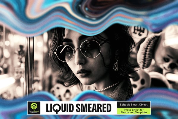 Liquid Smeared Photo Effect