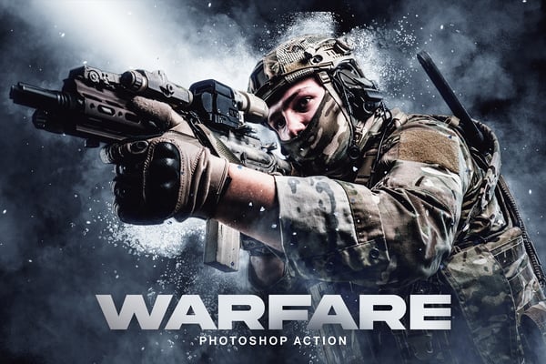 Warfare Photoshop Action