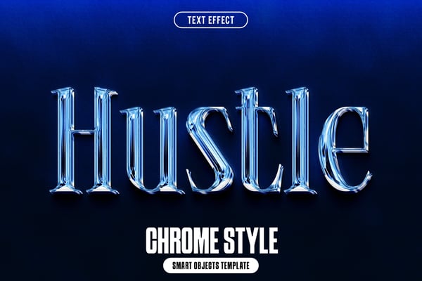 Chrome Style Text Effect