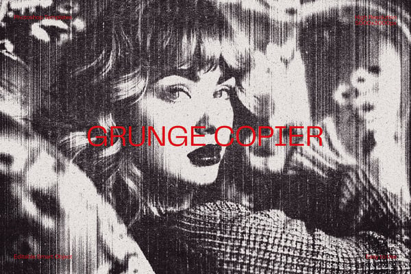 Grunge Copier Photo Effect