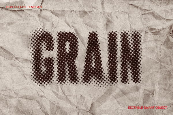 Halftone Paper Text Effect