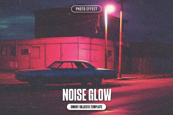 Noise Glow Photo Effect