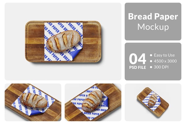 Bread Paper Mockup