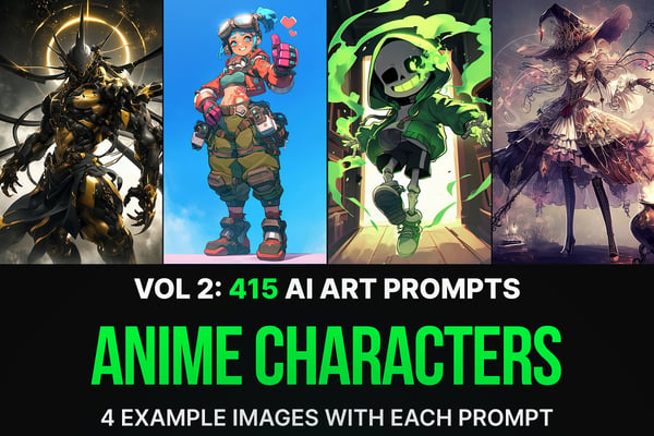 415 Anime Character Prompts: Vol 2