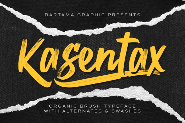 Kasentax - Brush Font