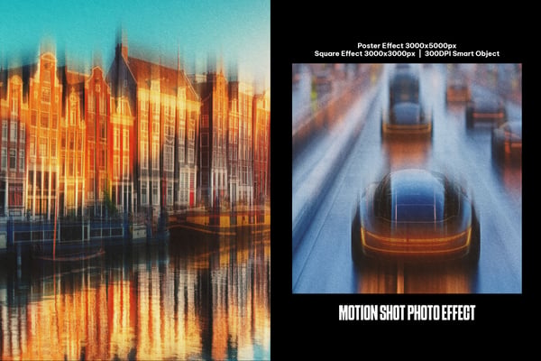 Motion Shot Square And Poster Photo Effect