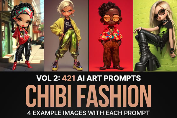 421 Prompts for Chibi Fashion: Vol 2