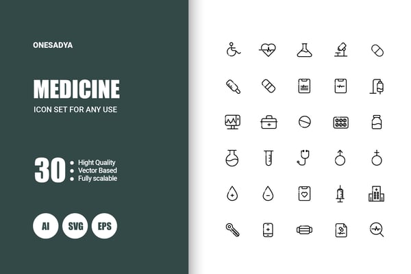 Medicine Icons – Healthcare & Medical Icon Collection