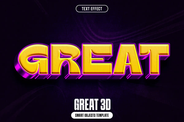 Great 3D Text Effect