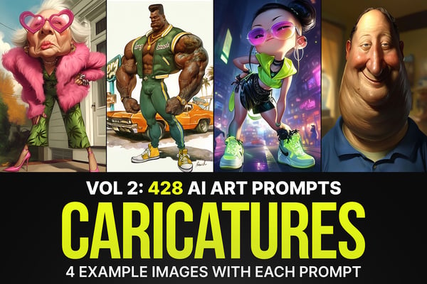 428 Prompts for Caricatures Vol 2