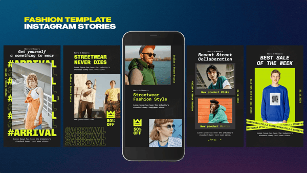 Streetwear Fashion Insta Stories MOGRT