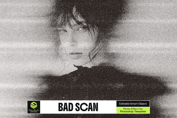 Bad Scan Photo Effect