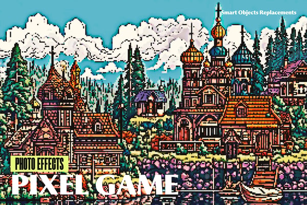 Pixel Game Photo Effect