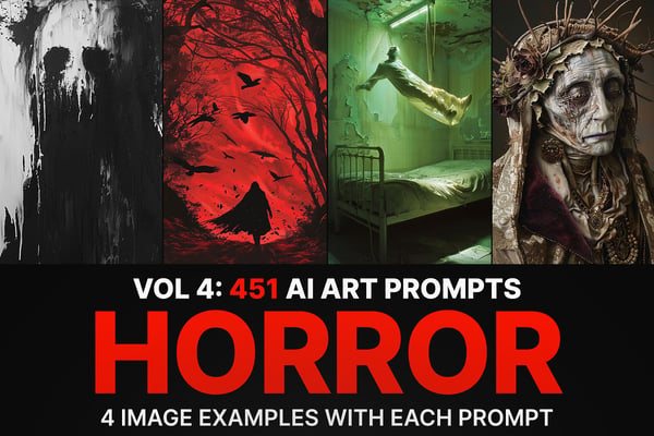 451 Ai Art Prompts for Horror: Vol 4