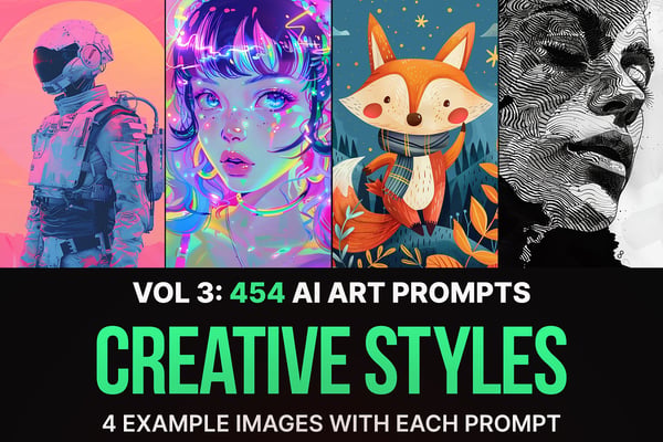 454 MJ Creative Style Prompts: Vol 3