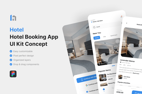 Hotel_Hotel Booking App UI Kit